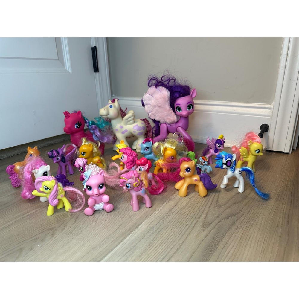 My Little Pony Figure‎ Lot G1 G3 G4 Pipp Petals Pinkie Pie DJ Pon-3 22 pcToy Set